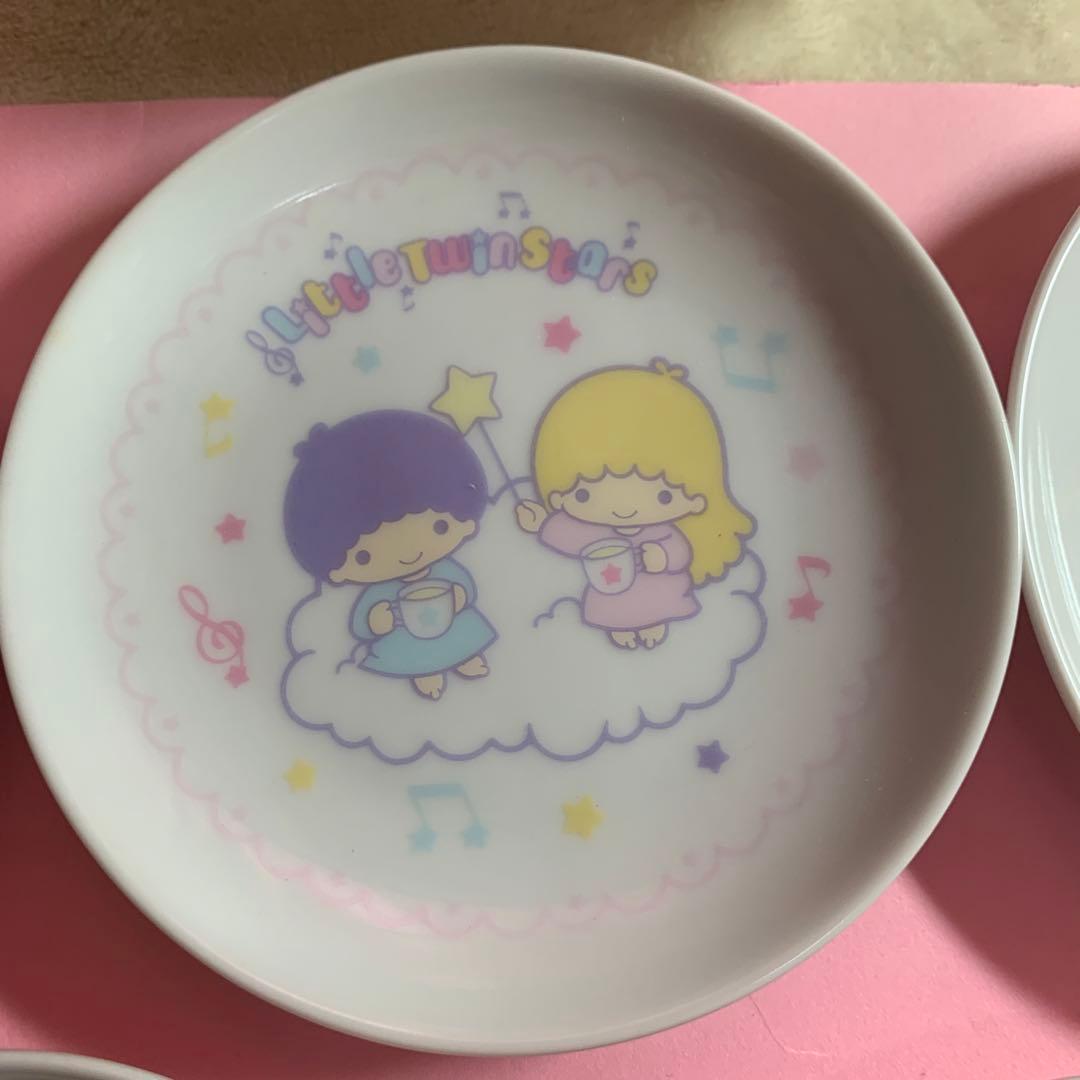 リトルツインスターズキャラクター小皿5枚 キキララ皿セット 平成