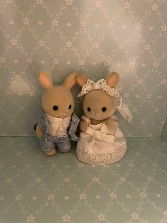 シルバニアファミリー　みるくウサギ　赤ちゃん　ウェディングセット 赤ちゃんペアセット（すてきなウェディング） / ウエディング