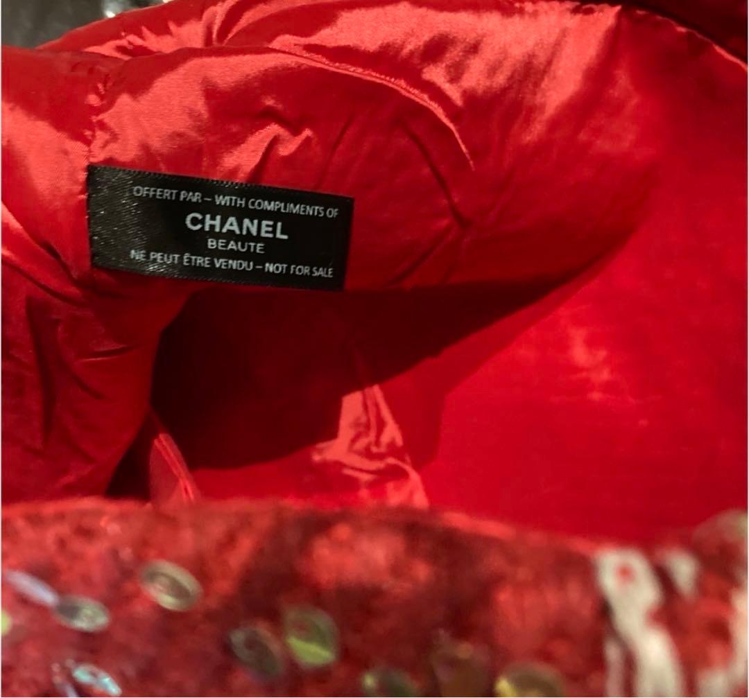シャネル CHANEL 赤 新品 スパンコール トートバッグ - メルカリ