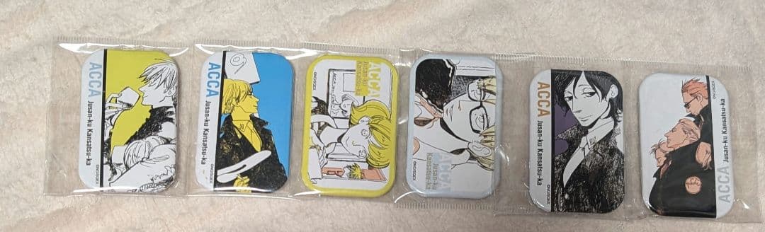 ACCA13区監察課 スクエア缶バッジ BADON カフェ ニーノ セット オノナツメ ACCA×BADONカフェ in アニぱらCAFE 名古屋 1.16-3.8 開催!