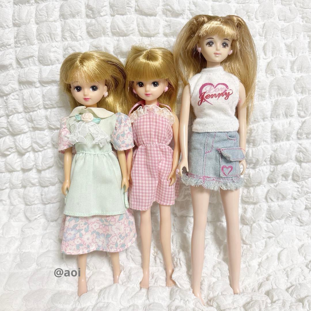 ジェニーちゃん リカちゃん 3体セット 洋服付き レトロ 平成 - メルカリ