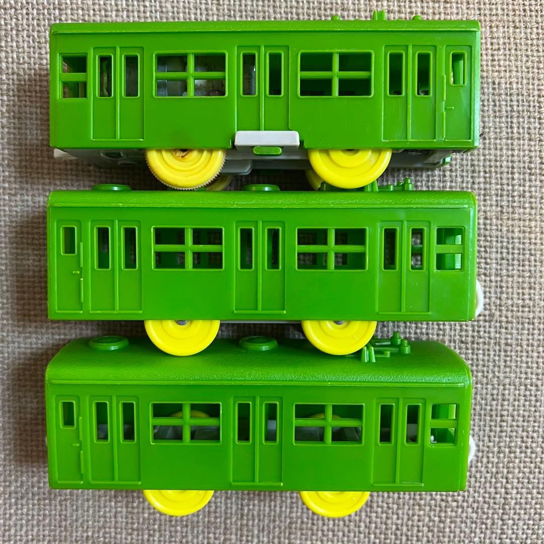 プラレール】電動プラ電車 電車 前スイッチ 旧動力 緑色 日本製 - メルカリ