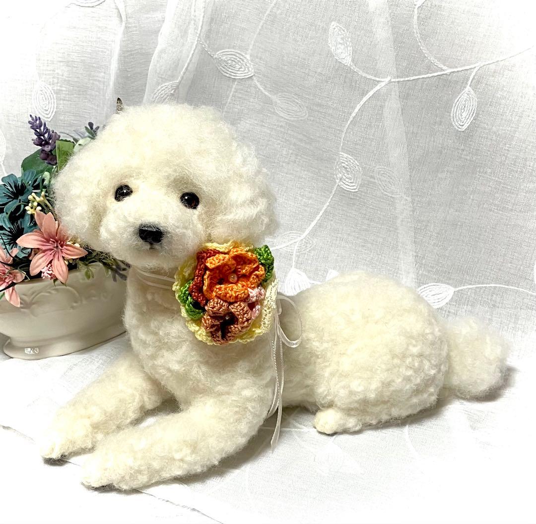 羊毛フェルト トイプードル 大きめ ハンドメイド - メルカリ