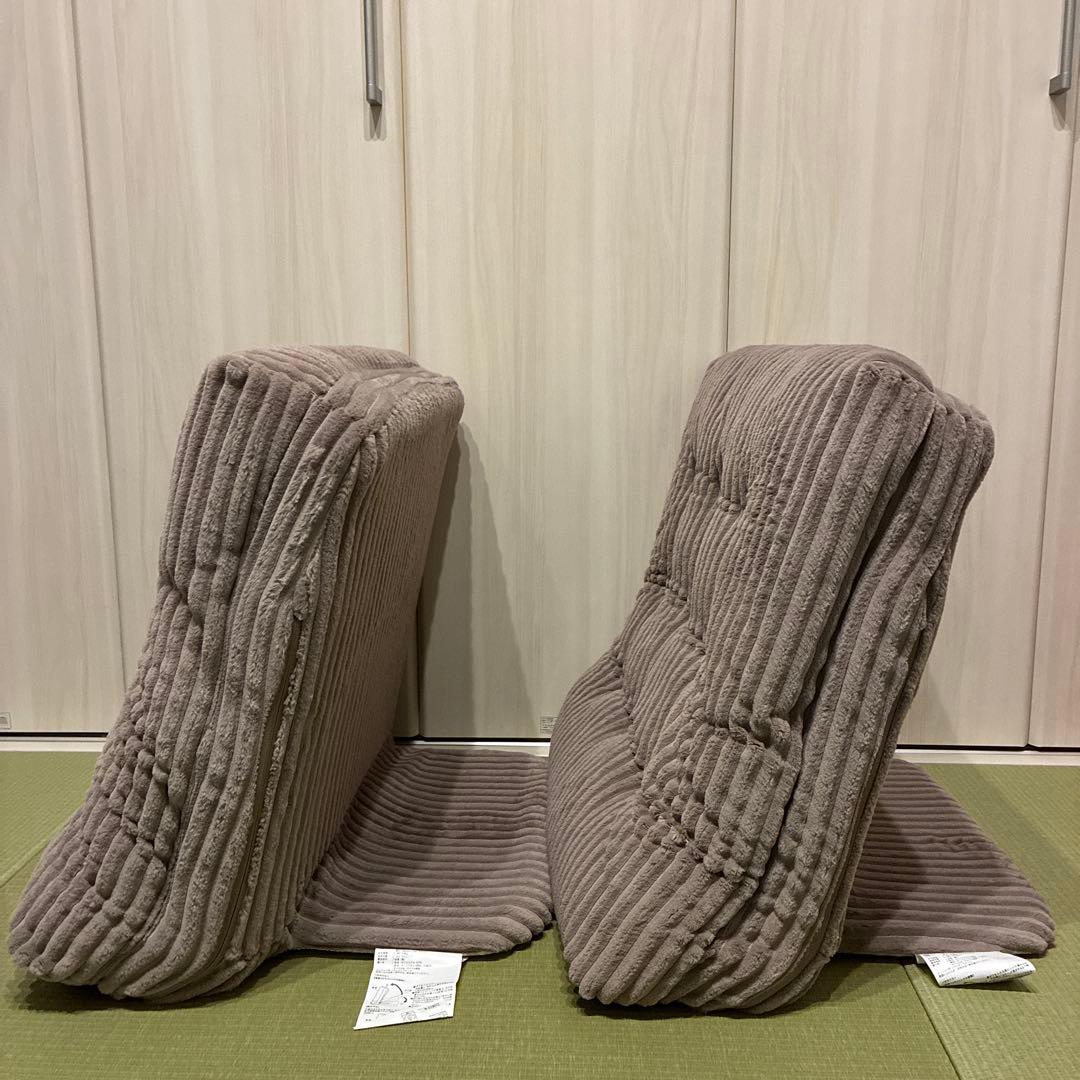 カインズ F-Lepoco モカ 背もたれイス 2個セット