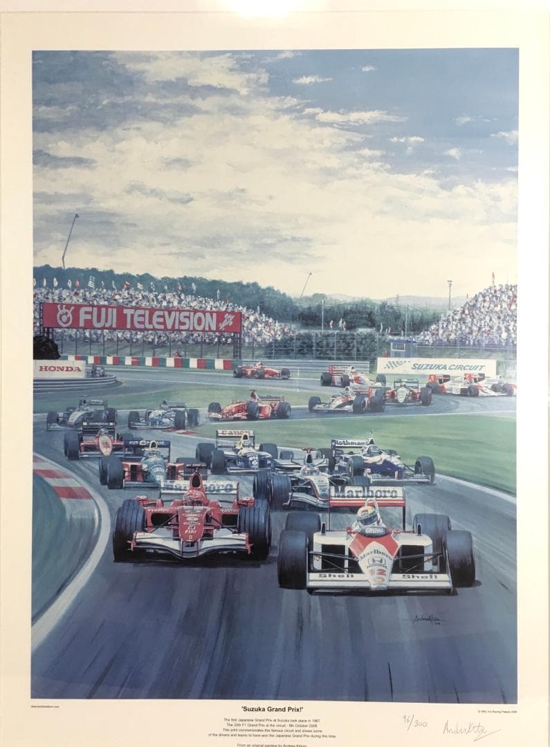 ○鈴鹿 Suzuka Grand prix Andrew Kitson ポスター - メルカリ