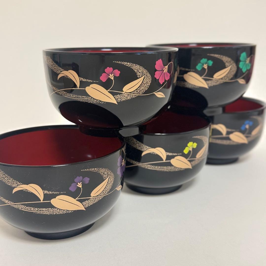 未使用品 】桂由美 どんぶり 漆器 5個セット - メルカリ