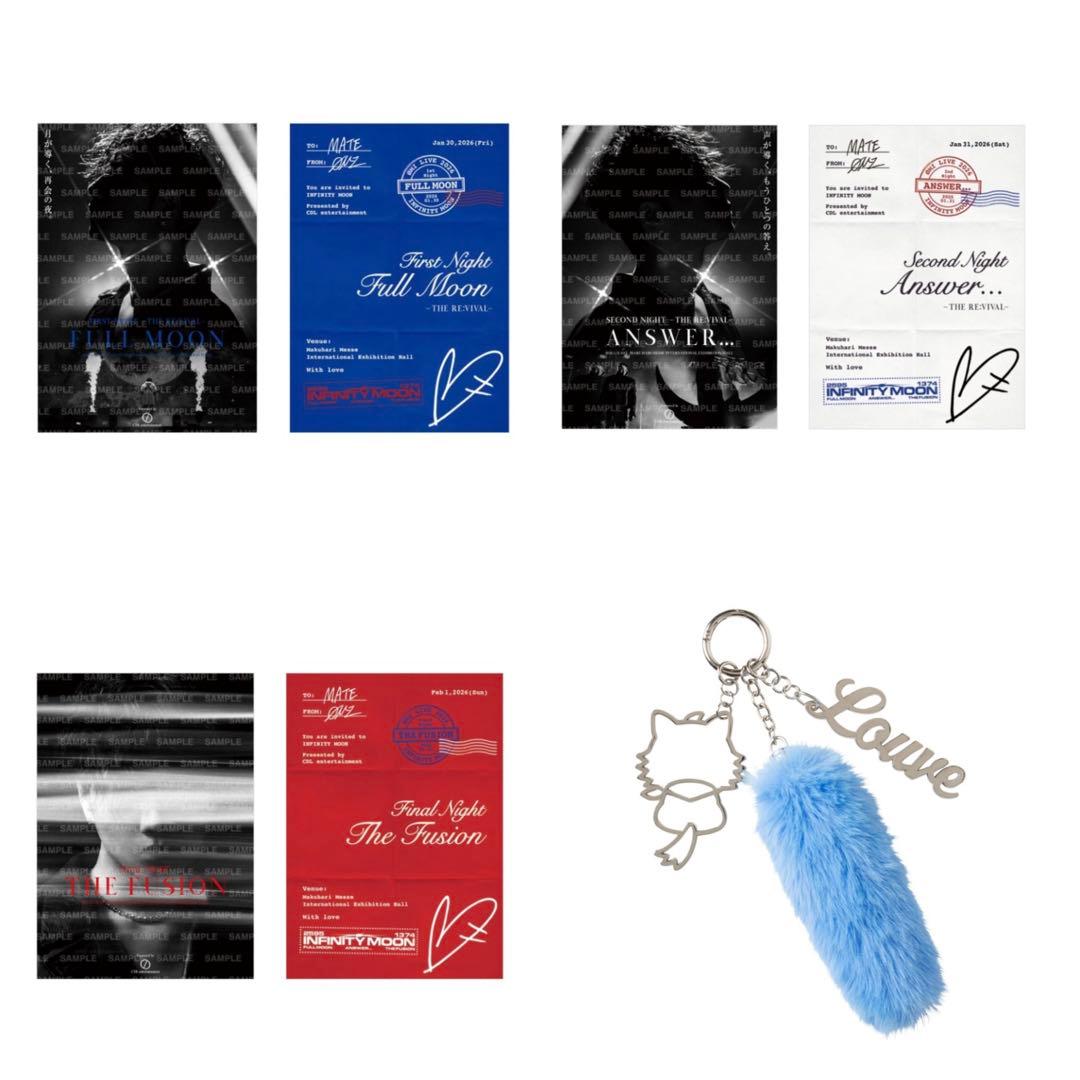 ØMI INFINITY MOON 御楽印　バッグチャーム　セット ØMI LIVE 2026 ～INFINITY MOON～』OFFICIAL GOODS 一般販売決定＆会場