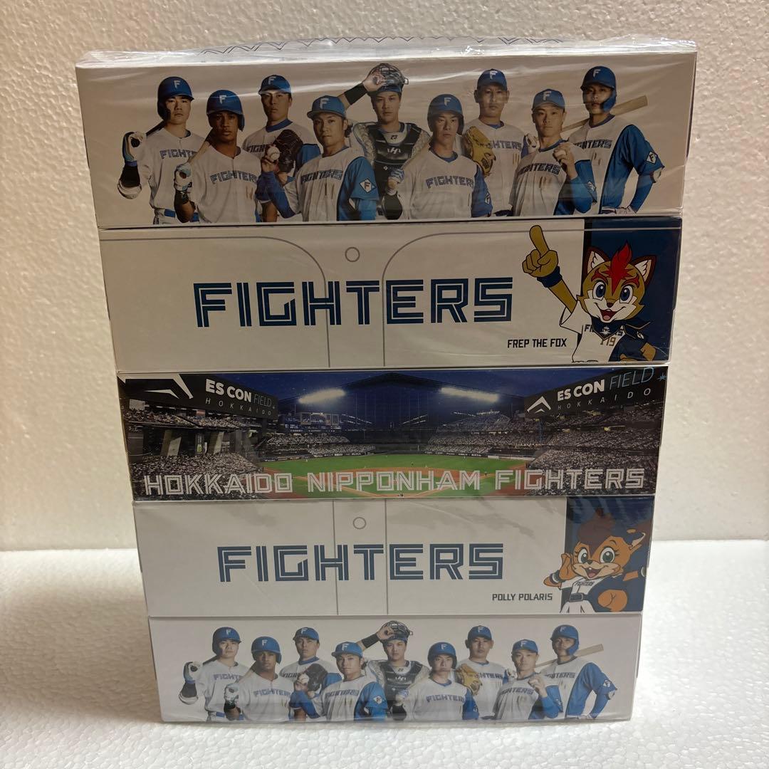 新品•.未開封】日本ハムファイターズティッシュ5箱セット - メルカリ
