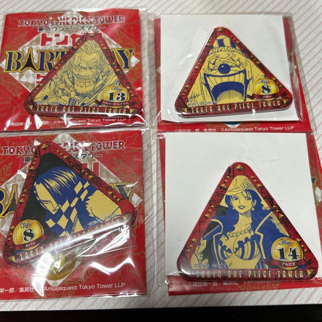 ONE PIECE 東京ワンピースタワー限定　トンガリ缶バッジ　バギー　アルビダ 東京ワンピースタワー、クールなバトルスタイルの“麦わらの一味”を描い