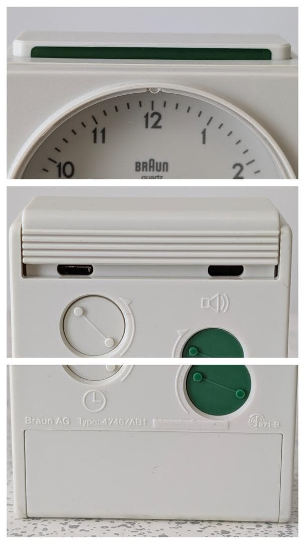 80s ビンテージ BRAUN AB1 4746 アラームクロック 希少 オフ白 - メルカリ