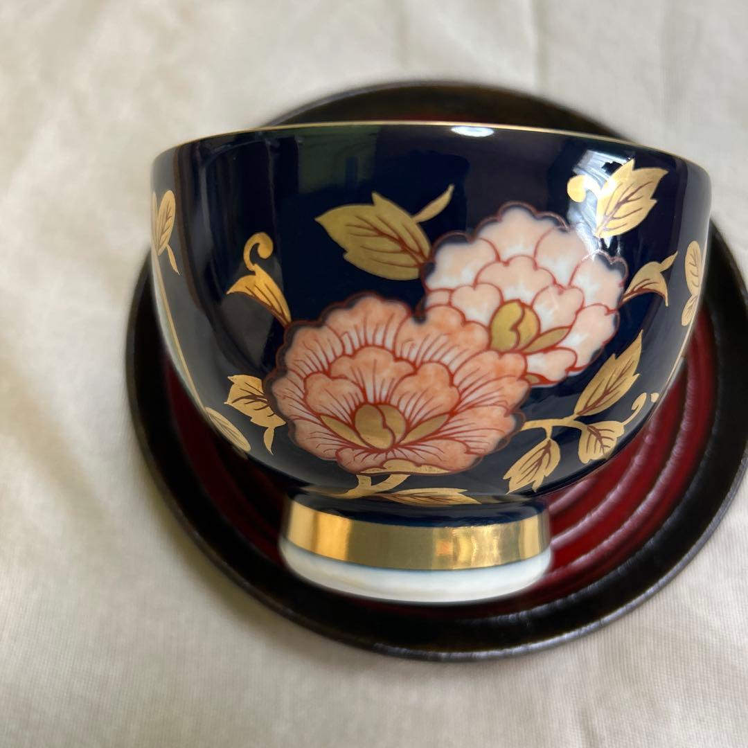 ☆有田焼 清右衛門 古伊万里金彩錦絵 蓋付き湯飲み1客☆ - メルカリ