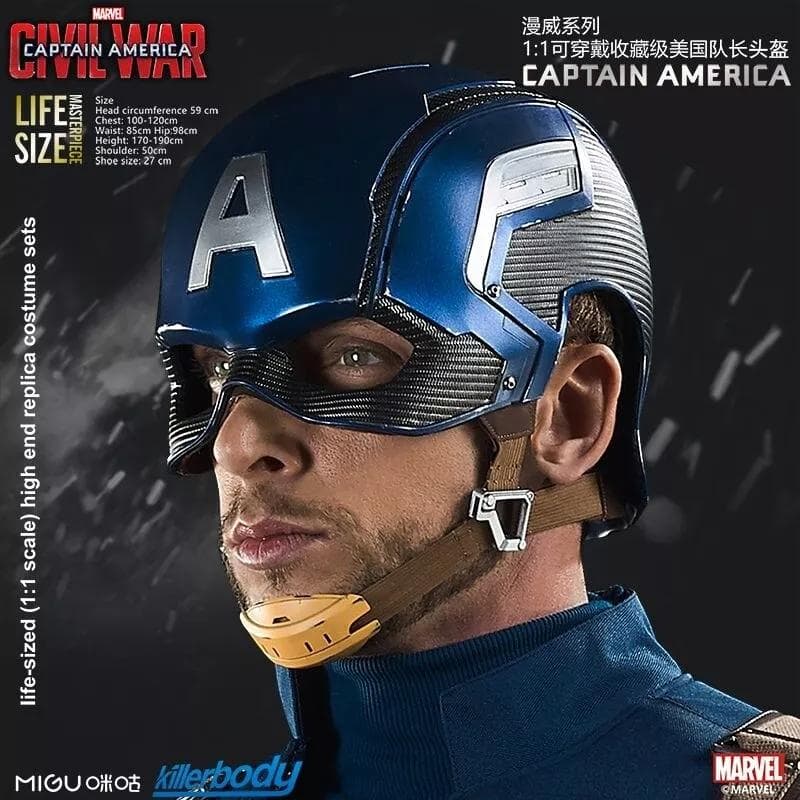公式 キャプテン・アメリカ ヘルメット マスク コスプレ フィギュア