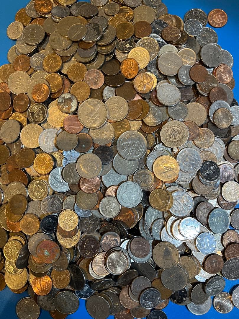 4291【硬貨】約5キロ 約5Kg 硬貨 コイン 古銭 メダル
