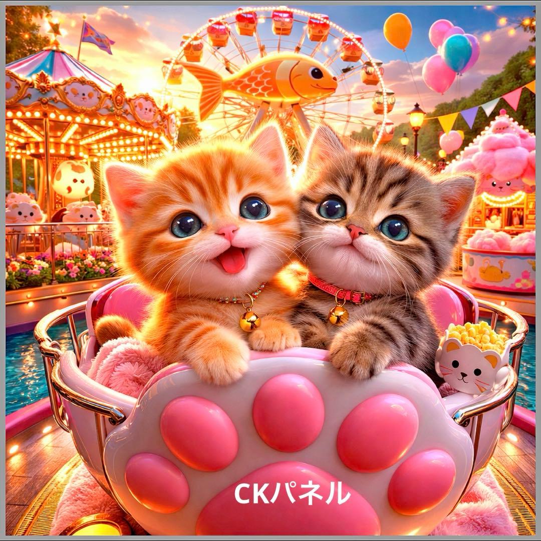 新柄♥️期間限定レアパネル生地 猫パネル生地 6柄セット CKパネル
