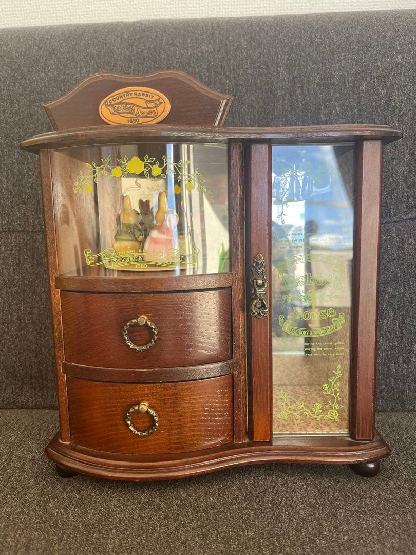 ラビットハウス SANKYO オルゴール ジュエリーボックス アンティーク 三協 オルゴールジュエリーBox | アンティーク家具と喫茶キャバレーの