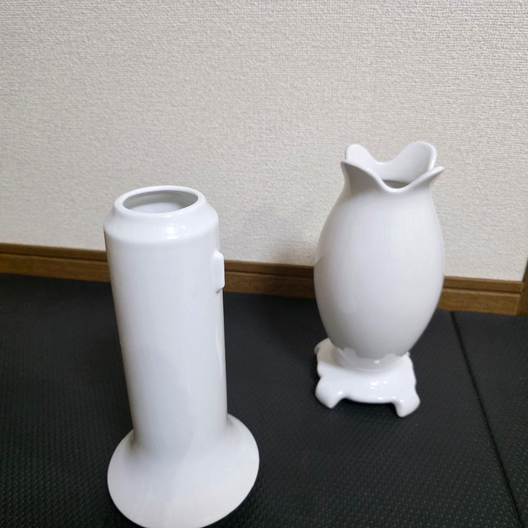小原流 あすか ひびき 2点セット 花器 花瓶 小 華道 生花 白 - メルカリ