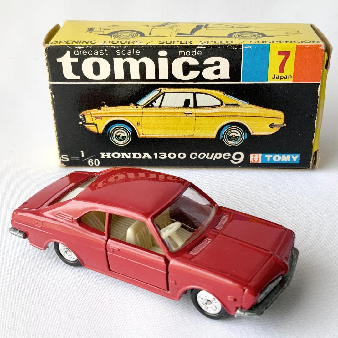 トミカ ホンダ1300 クーペ9 赤 箱付き 日本製 S=1/60 当時物