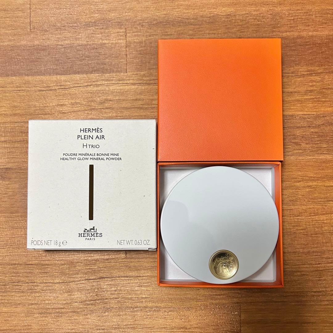 新品 エルメス フェイスパウダー Hトリオ ボン ミン 01 トットリ