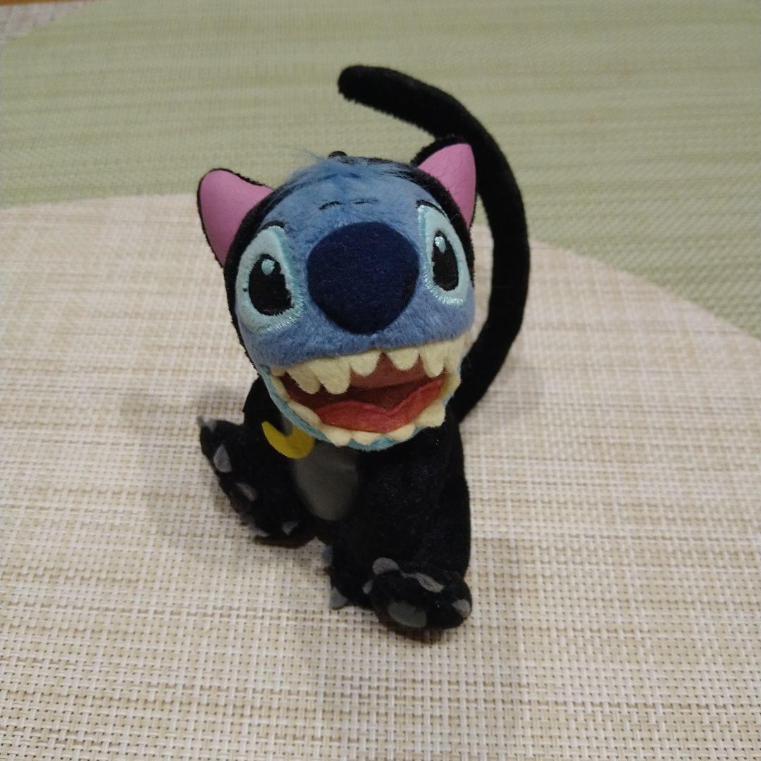 ディズニーリゾート ハロウィン黒猫スティッチぬいぐるみバッジ - メルカリ