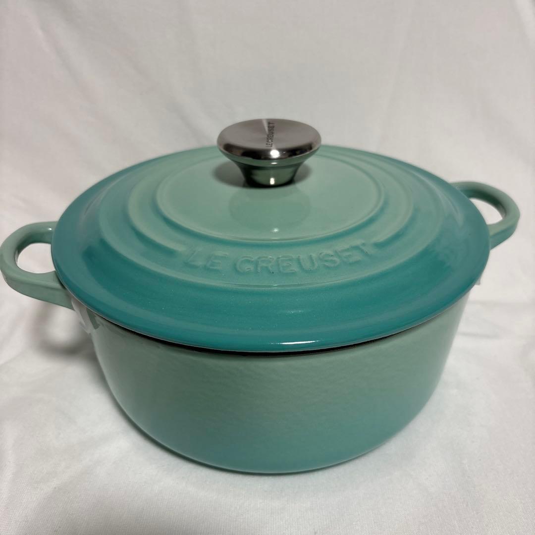 LE CREUSET ミントグリーン 両手鍋 約20cm Le Creuset(ル・クルーゼ) IH対応両手鍋 20cm 並行輸入品 無水調理