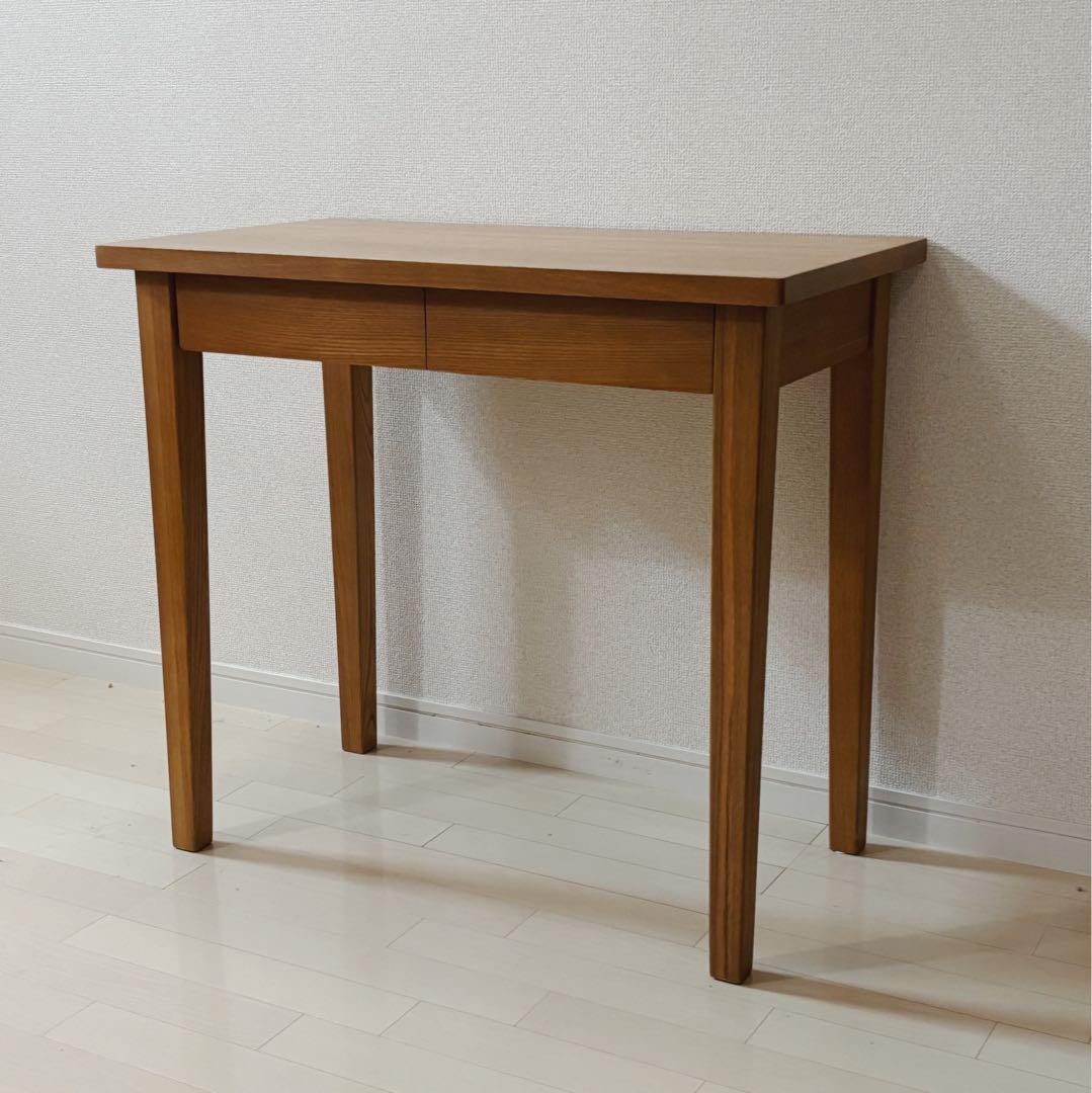 無印良品　タモ材デスク　学習机 稀少なタモ材を使用した無印良品(MUJI)のパーソナルデスク。シンプルで