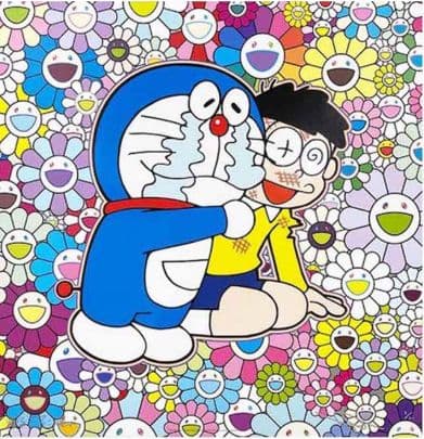 村上隆「友情よ、永遠に！！」ポスター ED300 500×500 新品・未開封