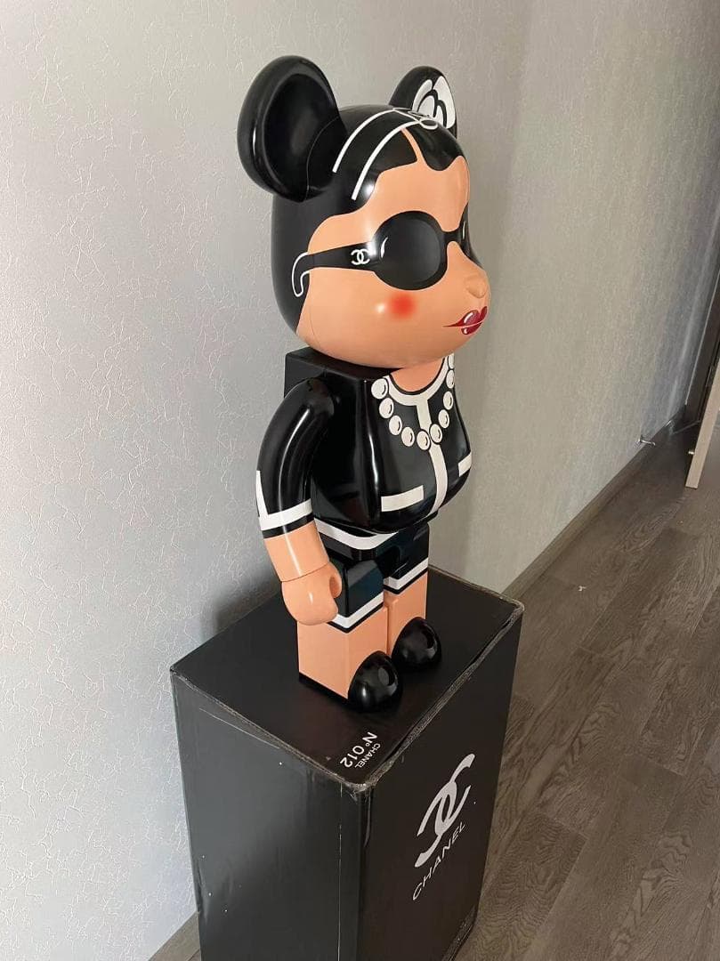 激レア CHANEL シャネル BE@RBRICK ベアブリック 1000% - メルカリ