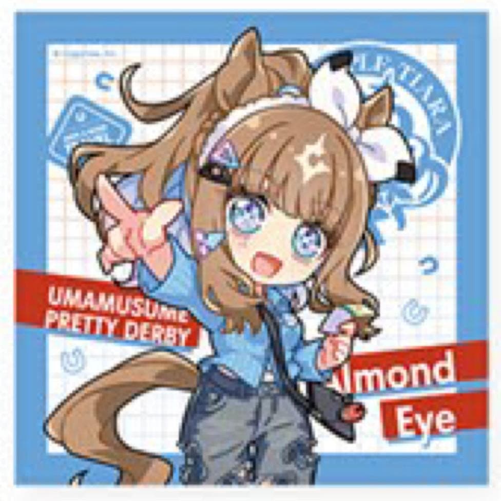 ウマ娘 ミニキャラハンドタオル アーモンドアイ 新千歳空港 - メルカリ