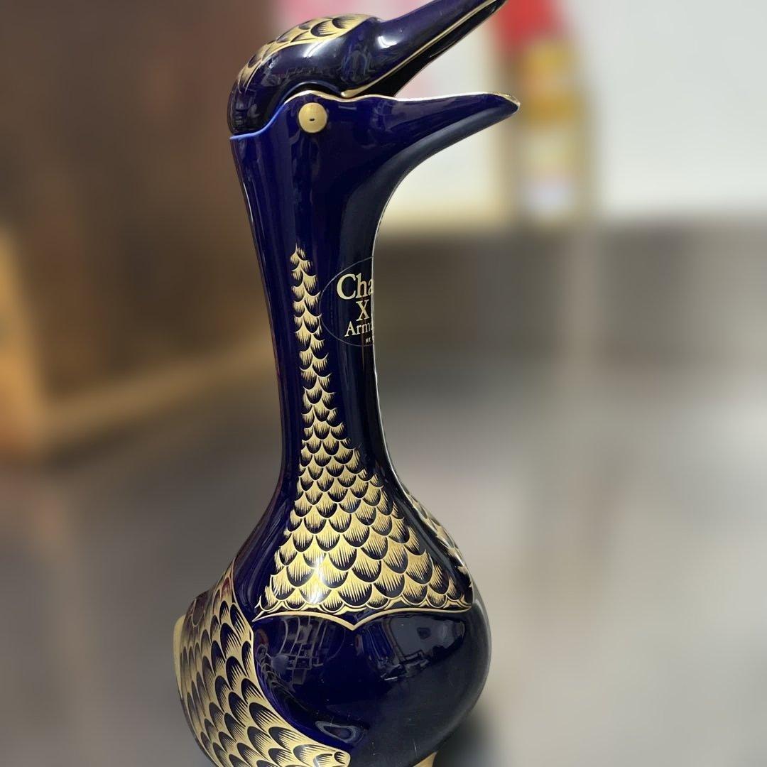 Chabot X.O. アルマニャック 鳥型ボトル リモージュ焼陶器ボトル