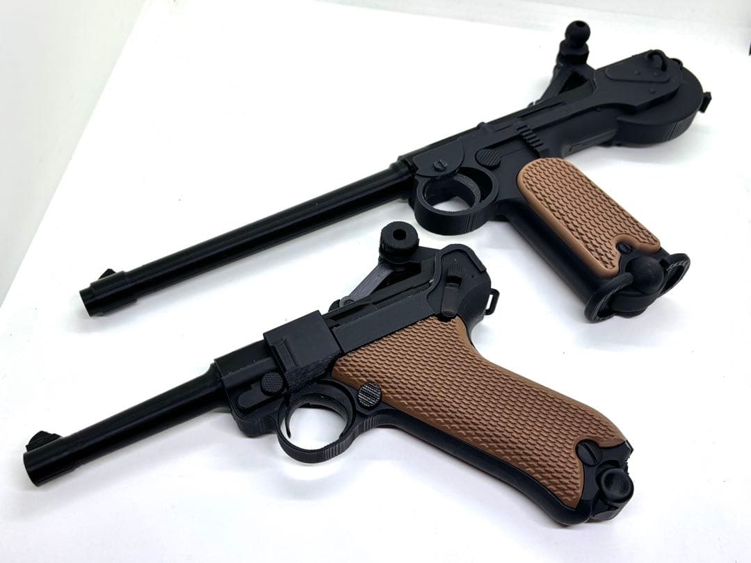 ルガーP08・ボーチャードC93 レプリカモデル セット（機能なし、金属