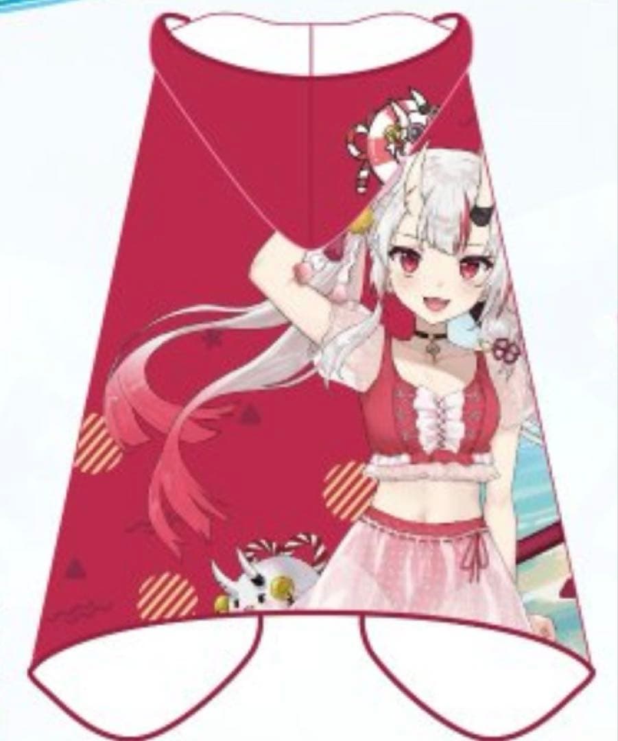 珍品】 百鬼あやめ ホロライブ 台湾 六福水樂園 フードタオル