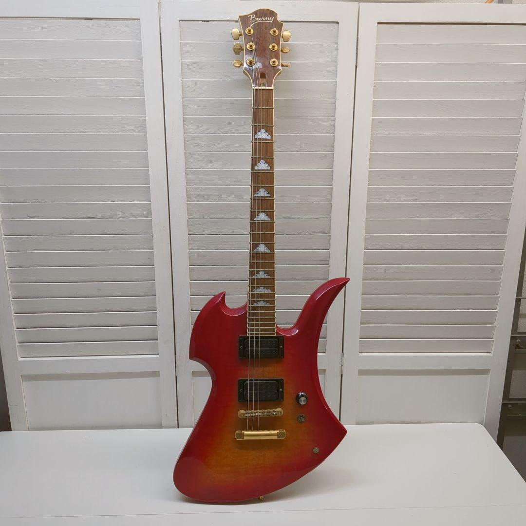 Burny エレキギター レッド弦楽器 本体のみ M2417 Burny (バーニー) エレキギター RSG-50'63｜トレファクONLINE