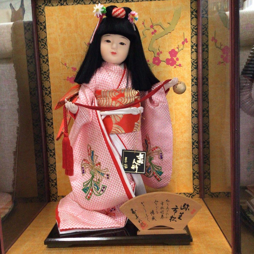 市松人形 伝統的な和服 黒髪 - メルカリ