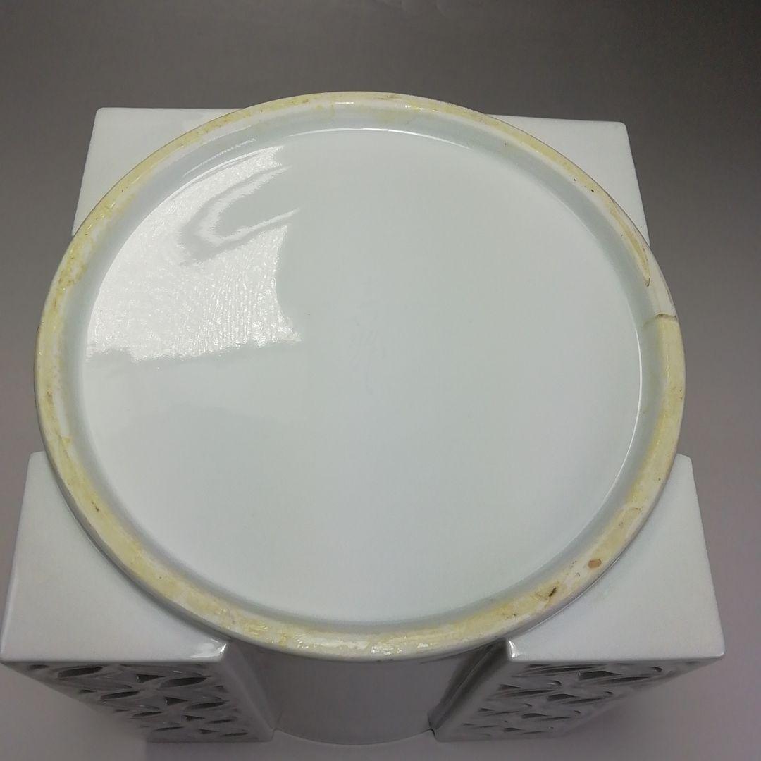 S551 皆具 『平戸焼』『白磁 七宝透 皆具』『十三代 横石嘉助作