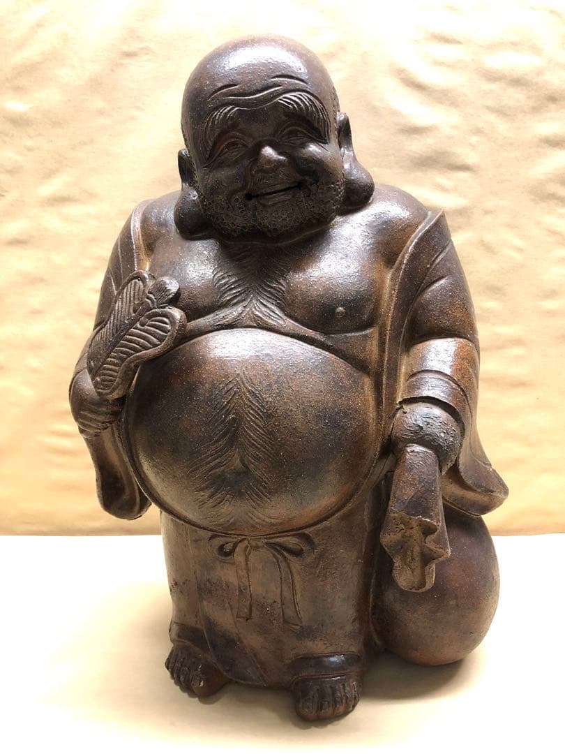 備前焼 布袋様 置物 古美術 - メルカリ