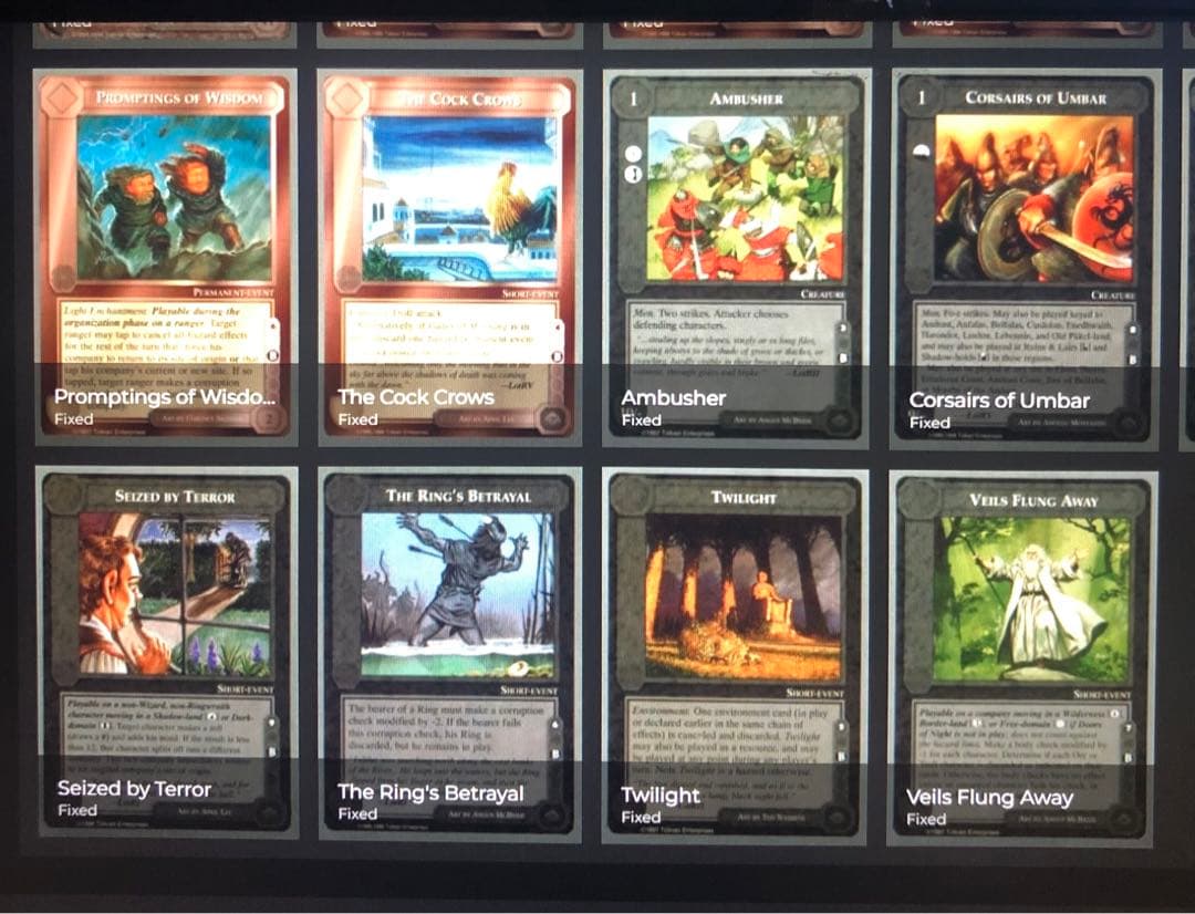 ミドルアース カード チャレンジデッキB ccg 指輪物語 希少