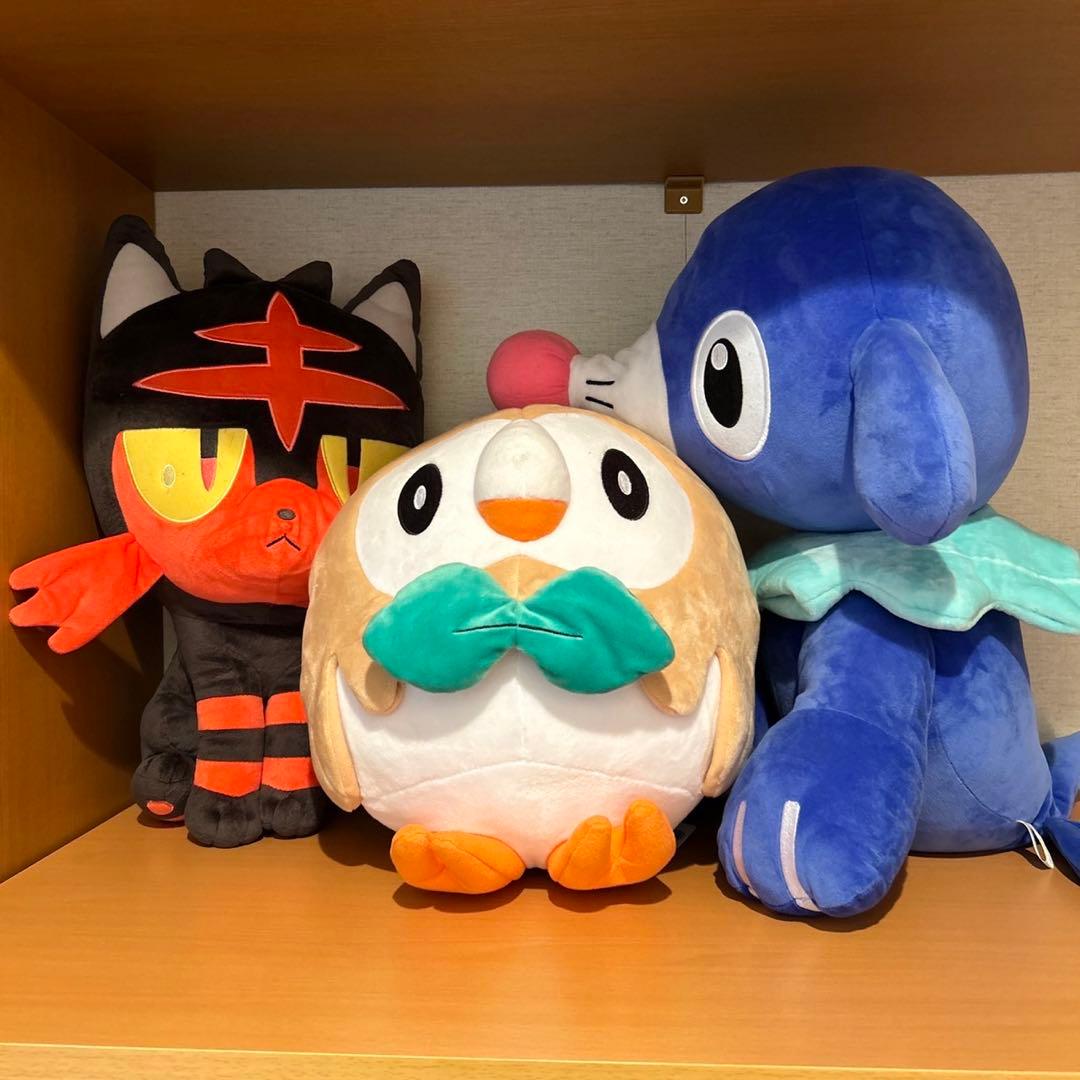 ポケモンセンター モクロー アシマリ ニャビー 等身大 ぬいぐるみ