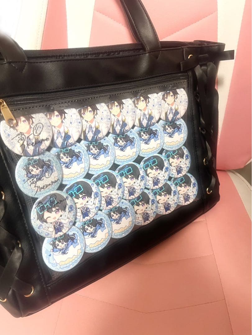 ちょこらび♡ポケカメン☆痛バ☆サイン入り缶バッジ含☆アクキー4点