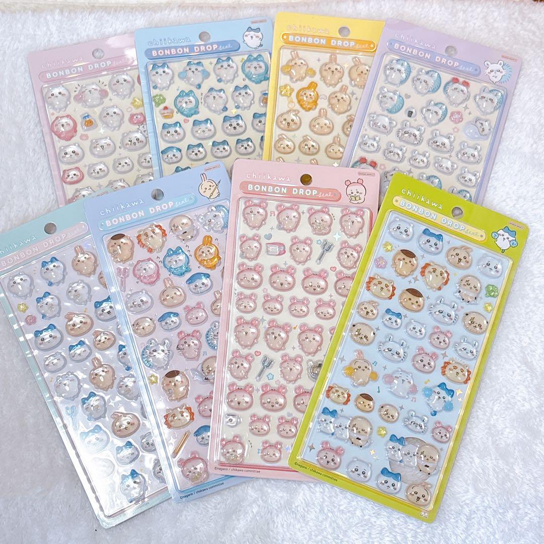正規品 ちいかわ ボンボンドロップシール 第1弾、第2弾 全8種セット
