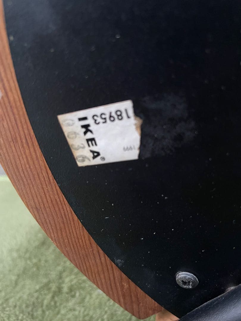 廃盤 2脚セット 希少モデル IKEA AGNE スツール 椅子 パイン無垢材