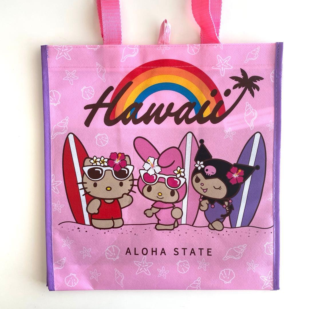 ハワイ限定 サンリオ キティ＆マイメロ＆クロミ エコバッグ ABCストア