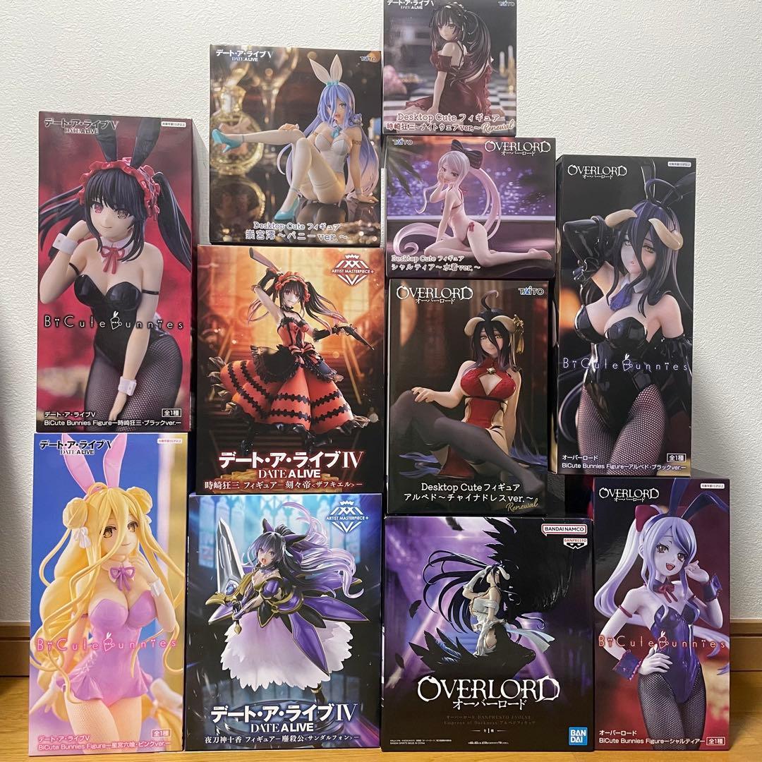 デート・ア・ライブ オーバーロード フィギュアまとめ売り 11点セット