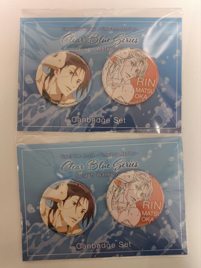 Free! 松岡凛 Clear Blue Series 缶バッジ2個セット - メルカリ