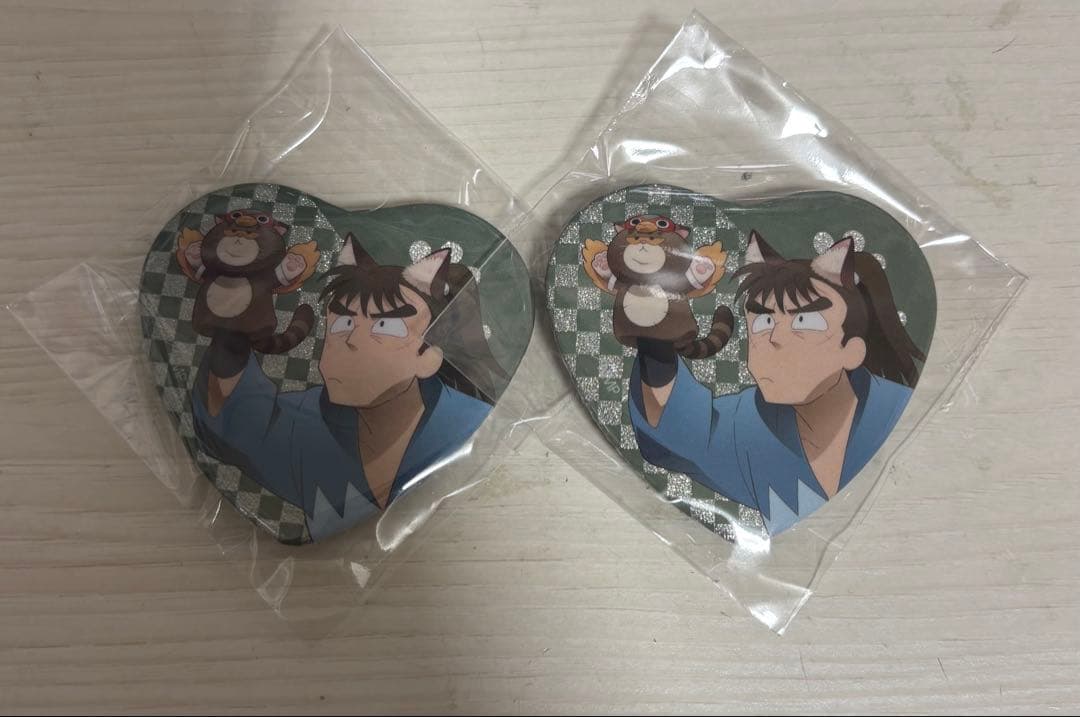 忍たま乱太郎 ナンジャタウン 中在家長次 ハート缶バッジ - メルカリ