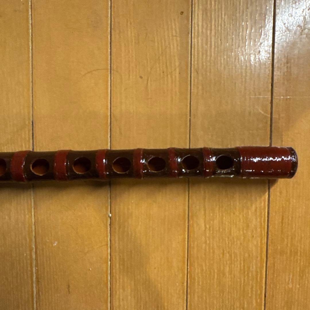 龍笛 笛 竹製 漆塗り