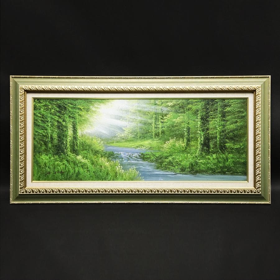 戸田彰 風景画 油彩 油絵 絵画 肉筆 額装 美術品 - メルカリ