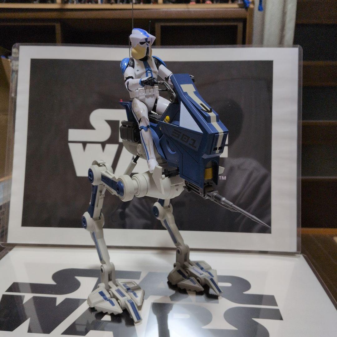 スターウォーズ　６インチ カスタムクローントルーパー　&　AT-RT非正規品 ☆特価品 【テレビ・マスターピース】 『スター・ウォーズ：クローン