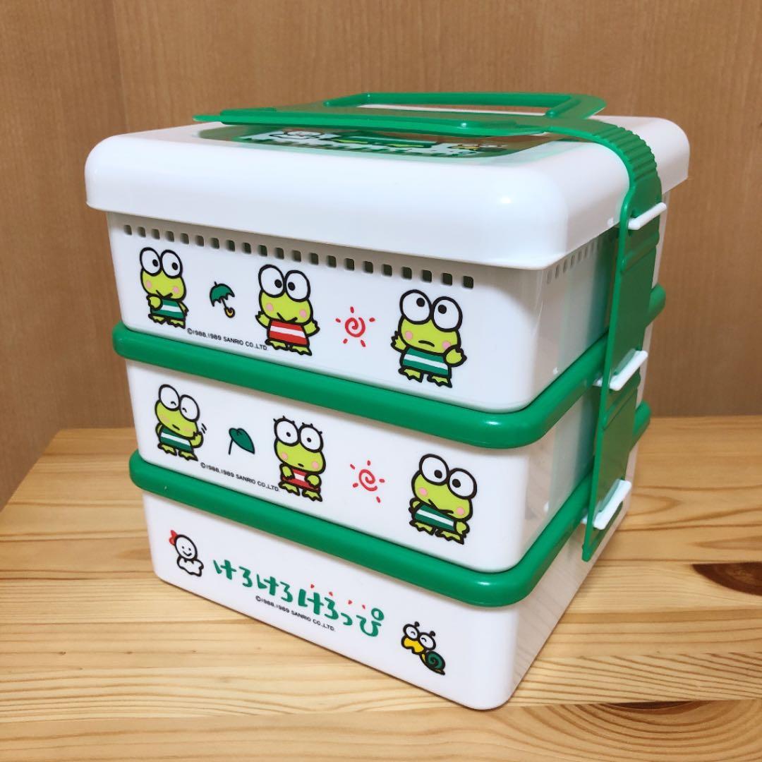けろけろけろっぴ 3段 ランチボックス お重 お弁当箱 - メルカリ