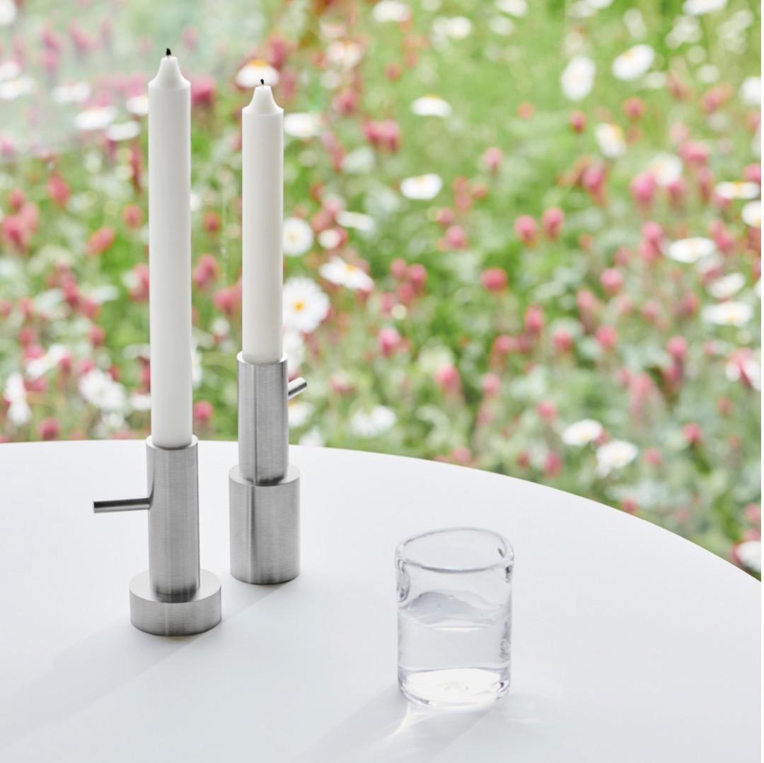 Fritz Hansen ステンレスキャンドルホルダー 2個セット Fritz Hansen ステンレスキャンドルホルダー 2個セット Fritz Hansen