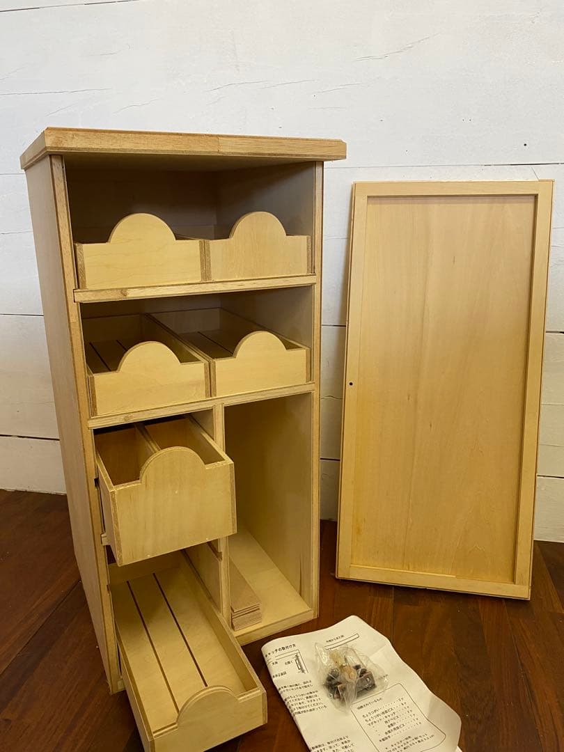木製収納ラック★トールペイント白木★絵の具ラック トールペイントトールペイント白木素材オーダー｜パティオクラブ